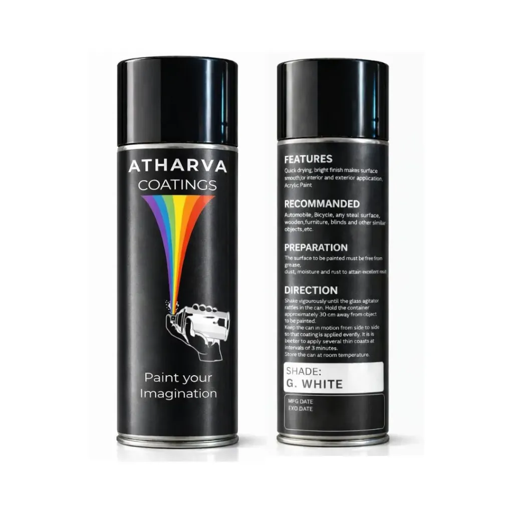 Atharva Spray Paint – Gloss White (400ml)