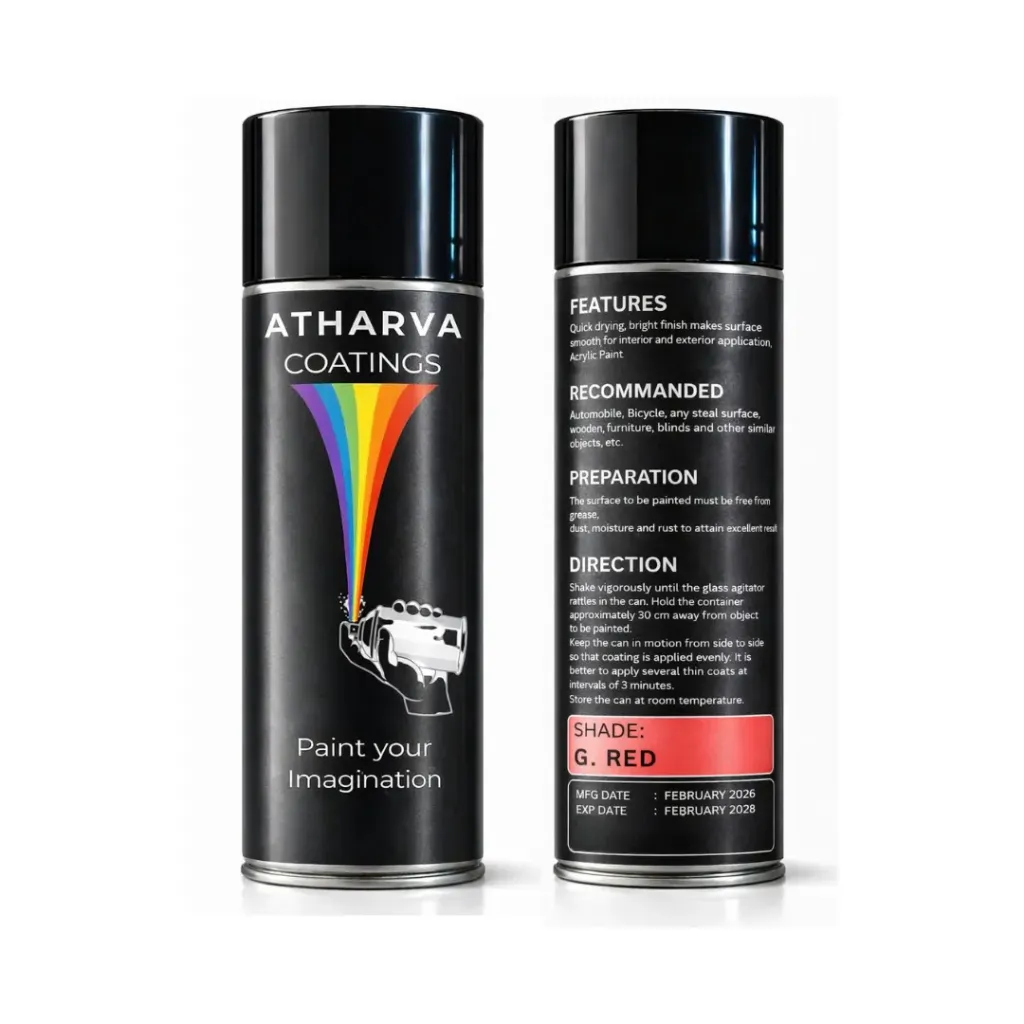 Atharva Spray Paint – Gloss Red (400ml)